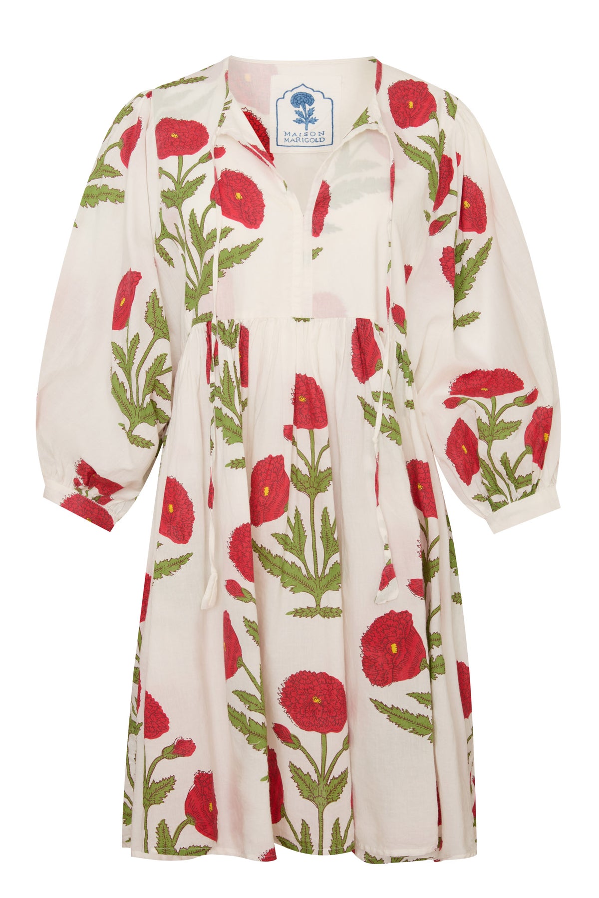 Taj Mini Dress Red Flower