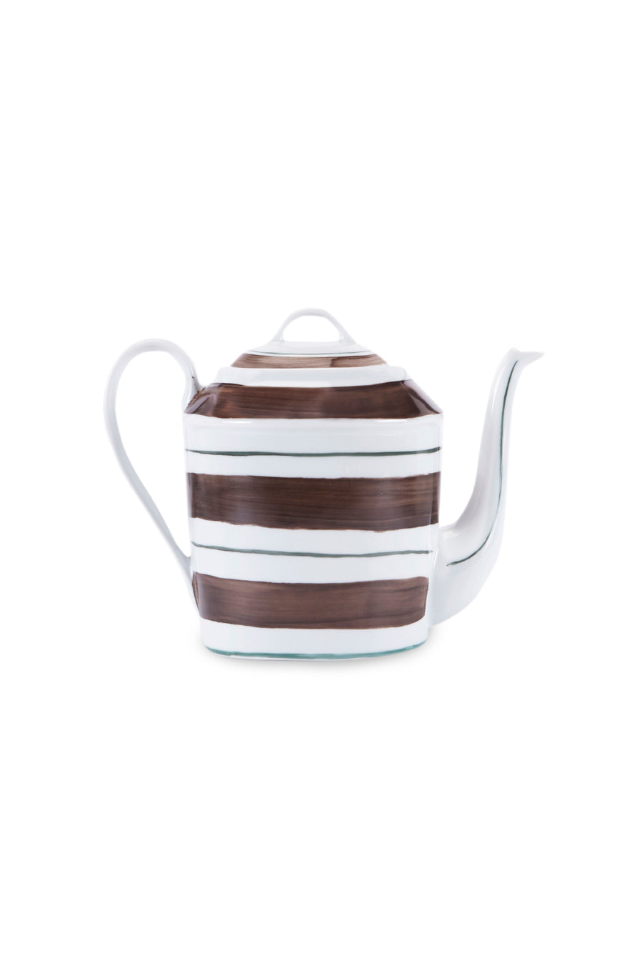 Tangerine Tea Pot In Brown