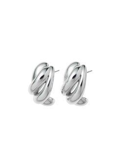 The Knot Earrings in Silver