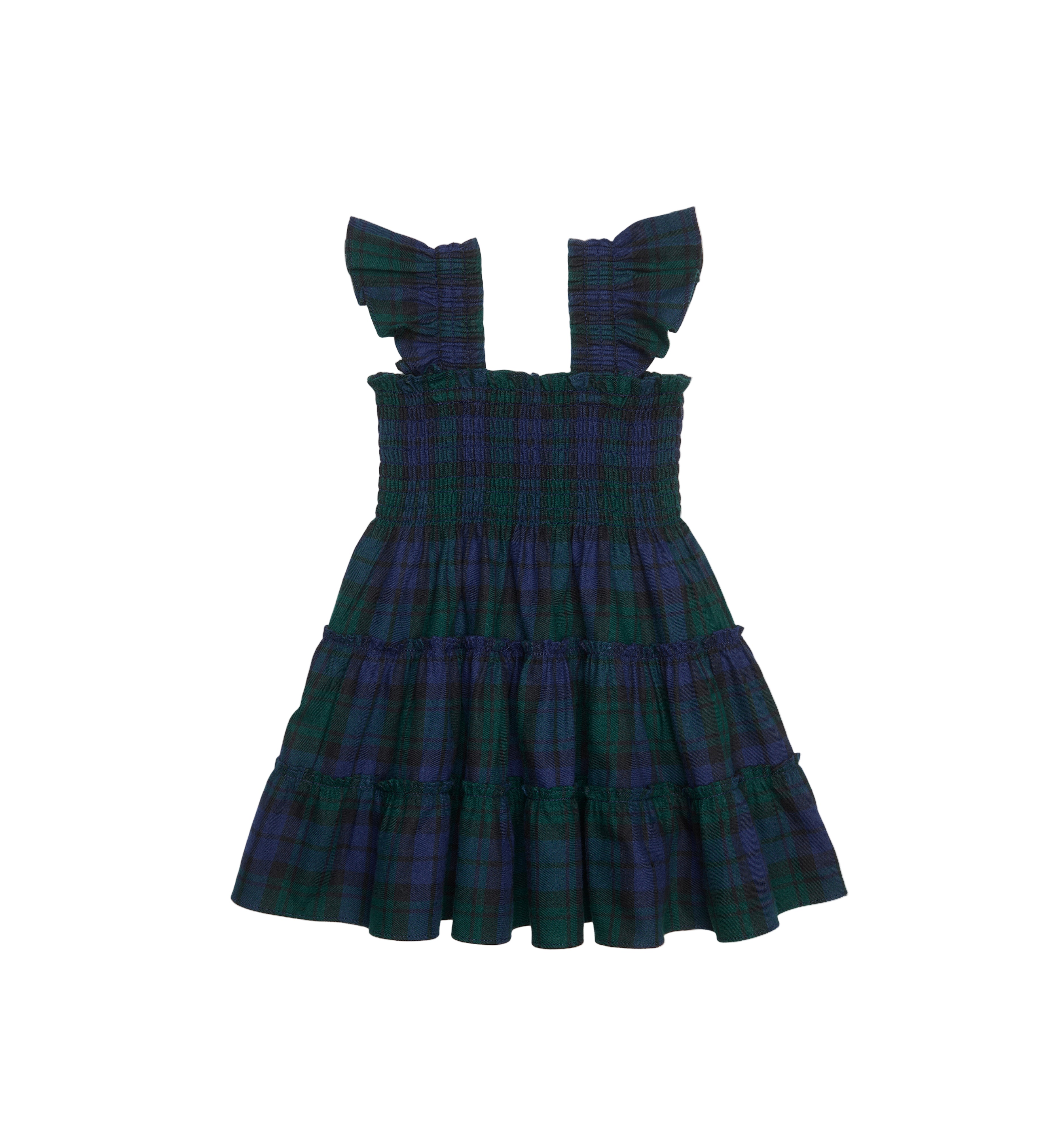 The Tiny Ellie Nap Dress in Blackwatch Tartan