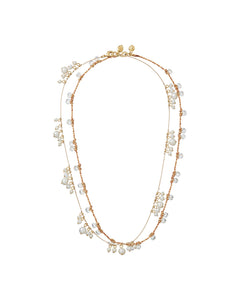 The Pearl Drip Drop Necklace Duo