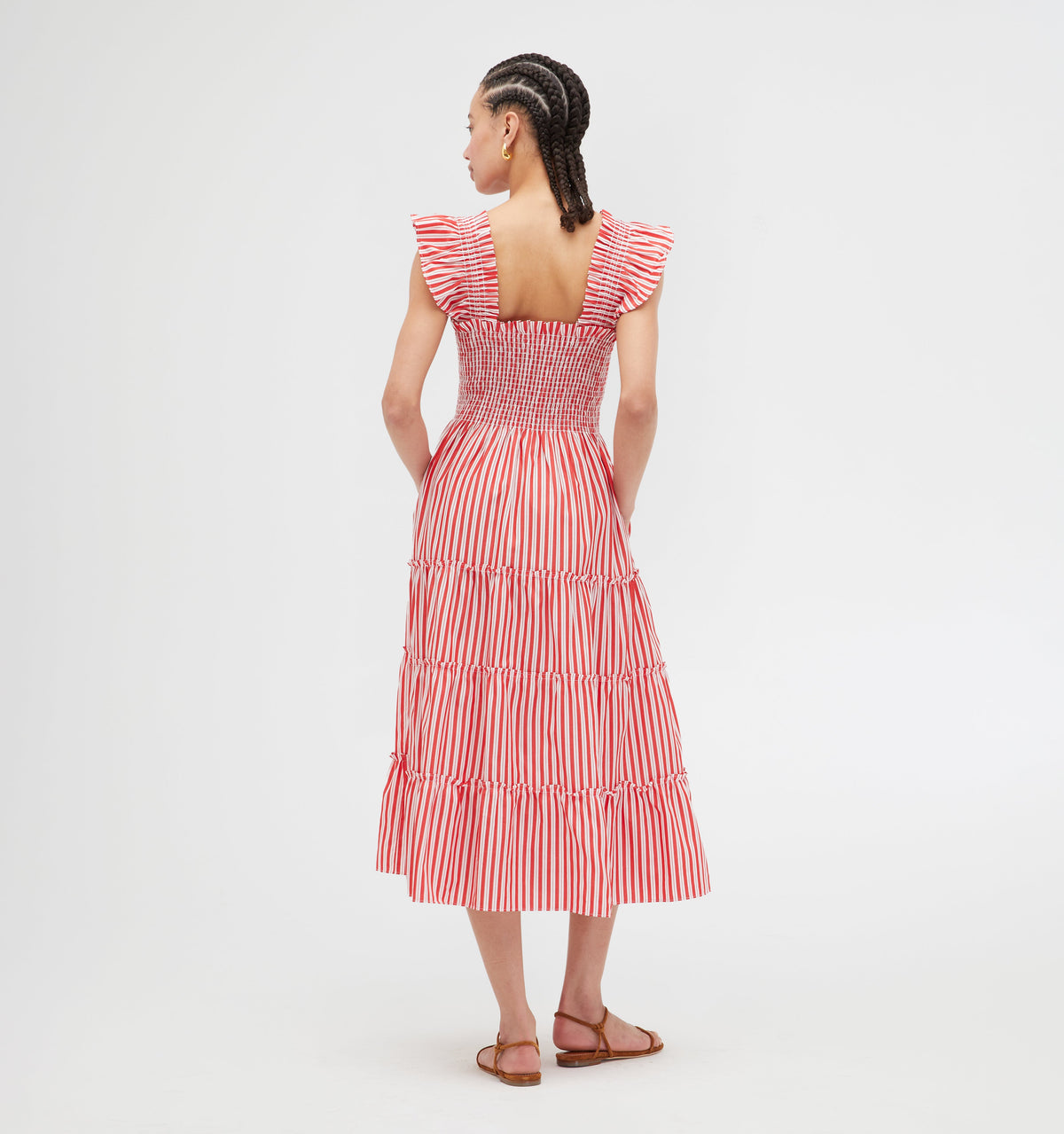 The Ellie Nap Dress in Red Stripe