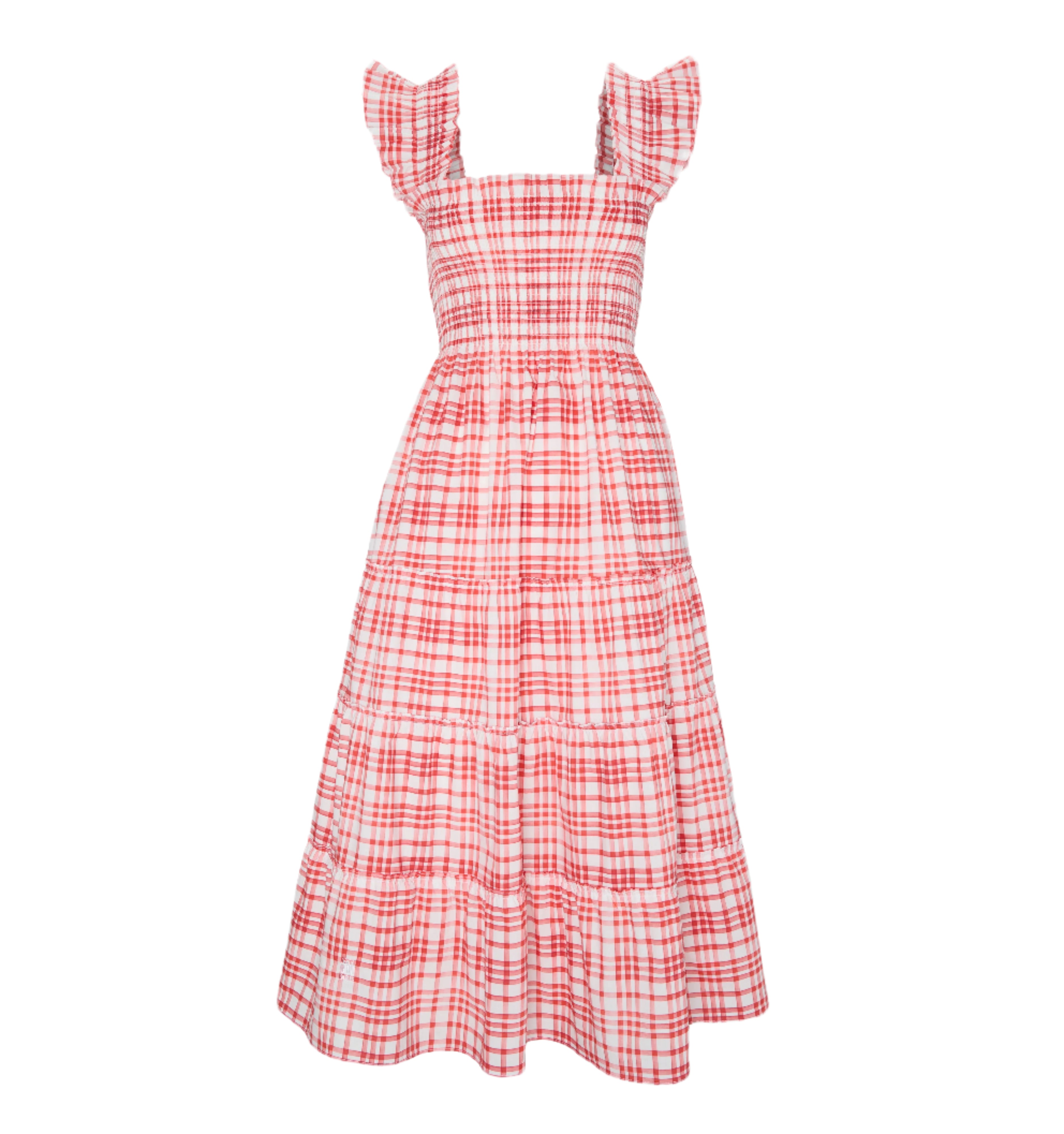 The Ellie Nap Dress in Cherry Watercolor Gingham