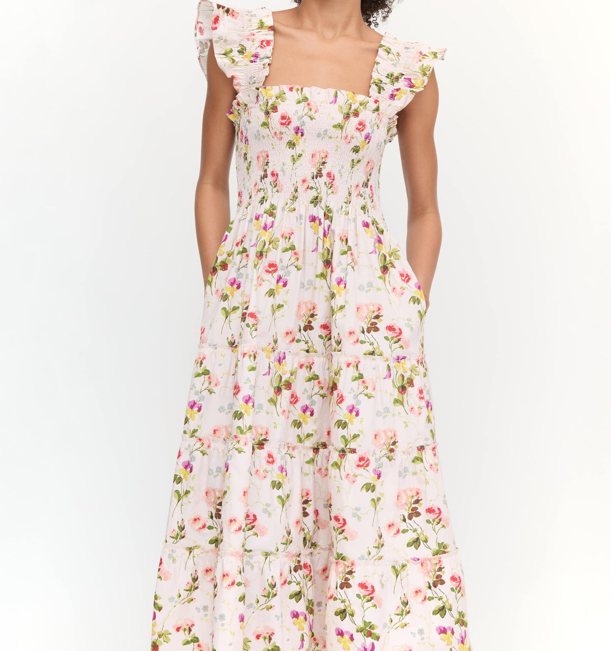 The Ellie Nap Dress in Pink Bluebonnet