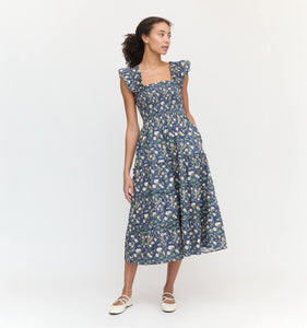 The Ellie Nap Dress in Navy Bluebonnet