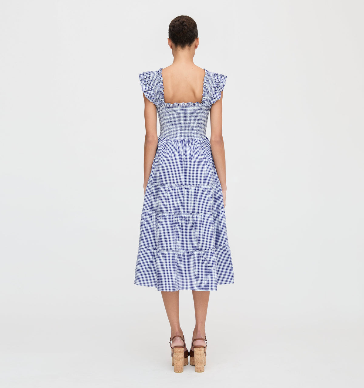 The Ellie Nap Dress in Navy Gingham