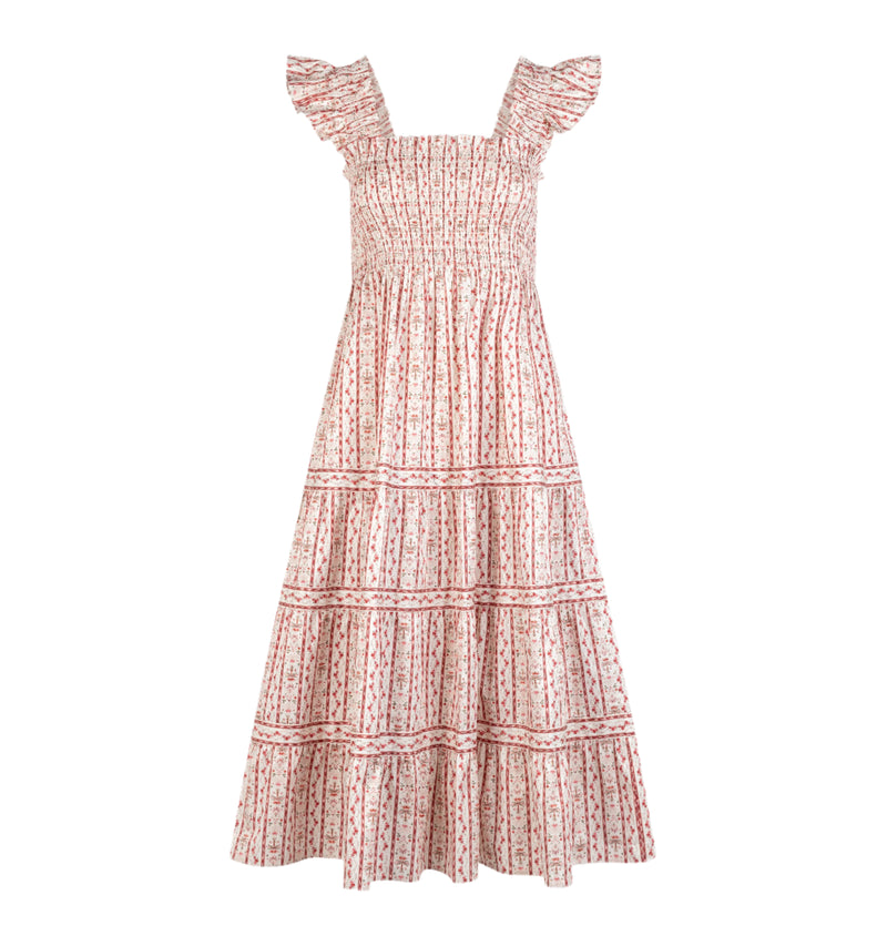 The Ellie Nap Dress in Pink Emma Stripe