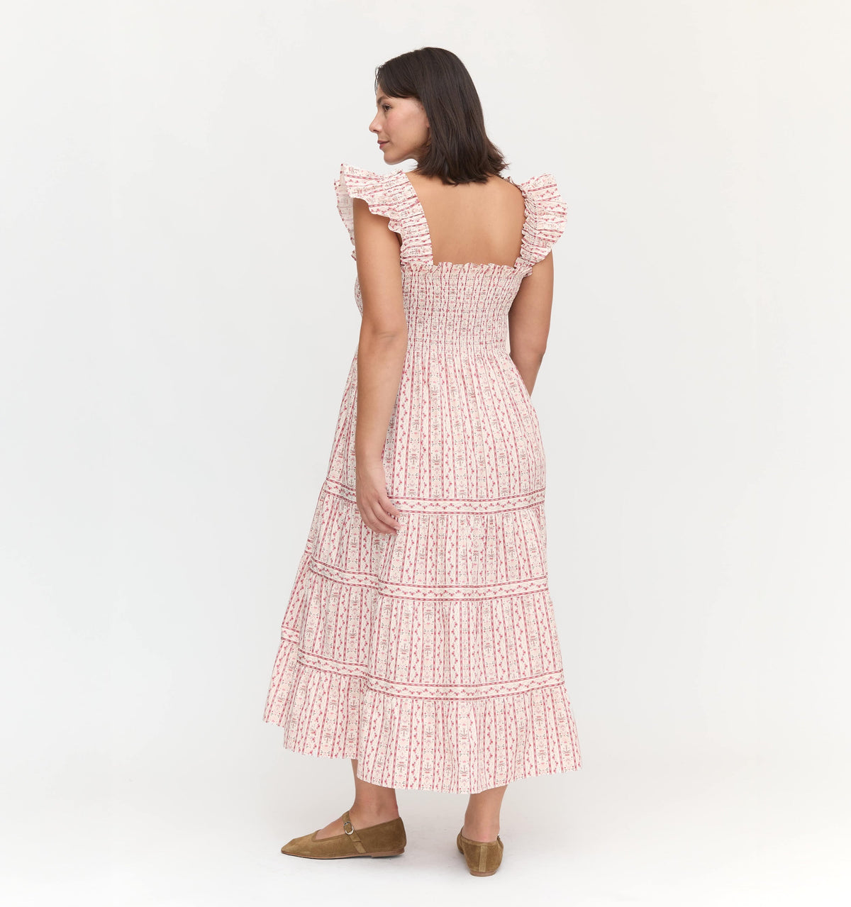 The Ellie Nap Dress in Pink Emma Stripe