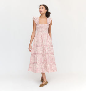 The Ellie Nap Dress in Pink Emma Stripe