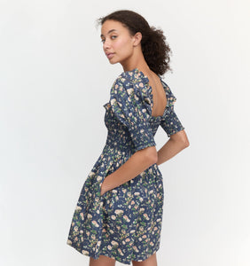 The Lila Nap Dress in Navy Bluebonnet