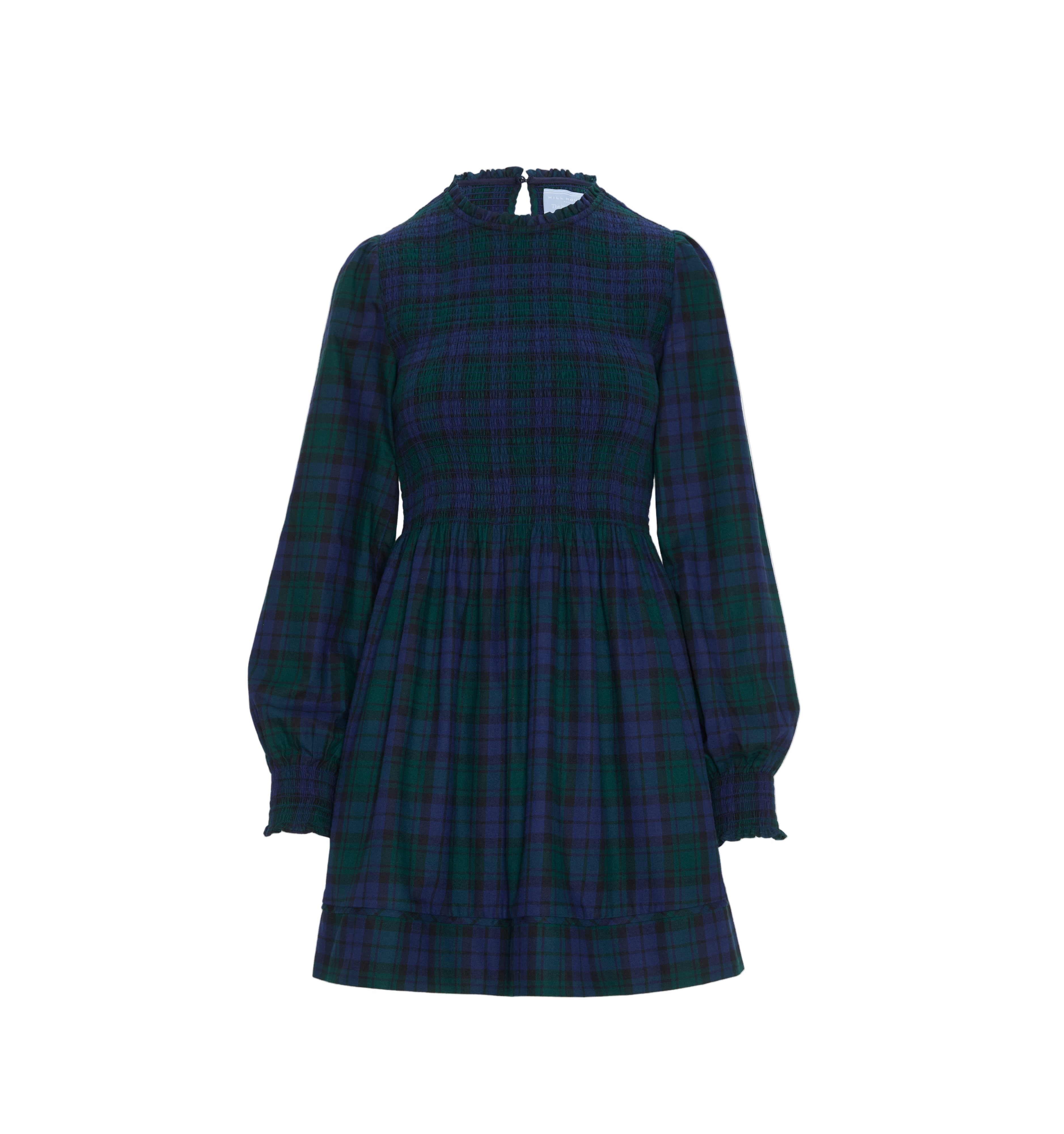 The Lilia Mini Nap Dress in Blackwatch Tartan