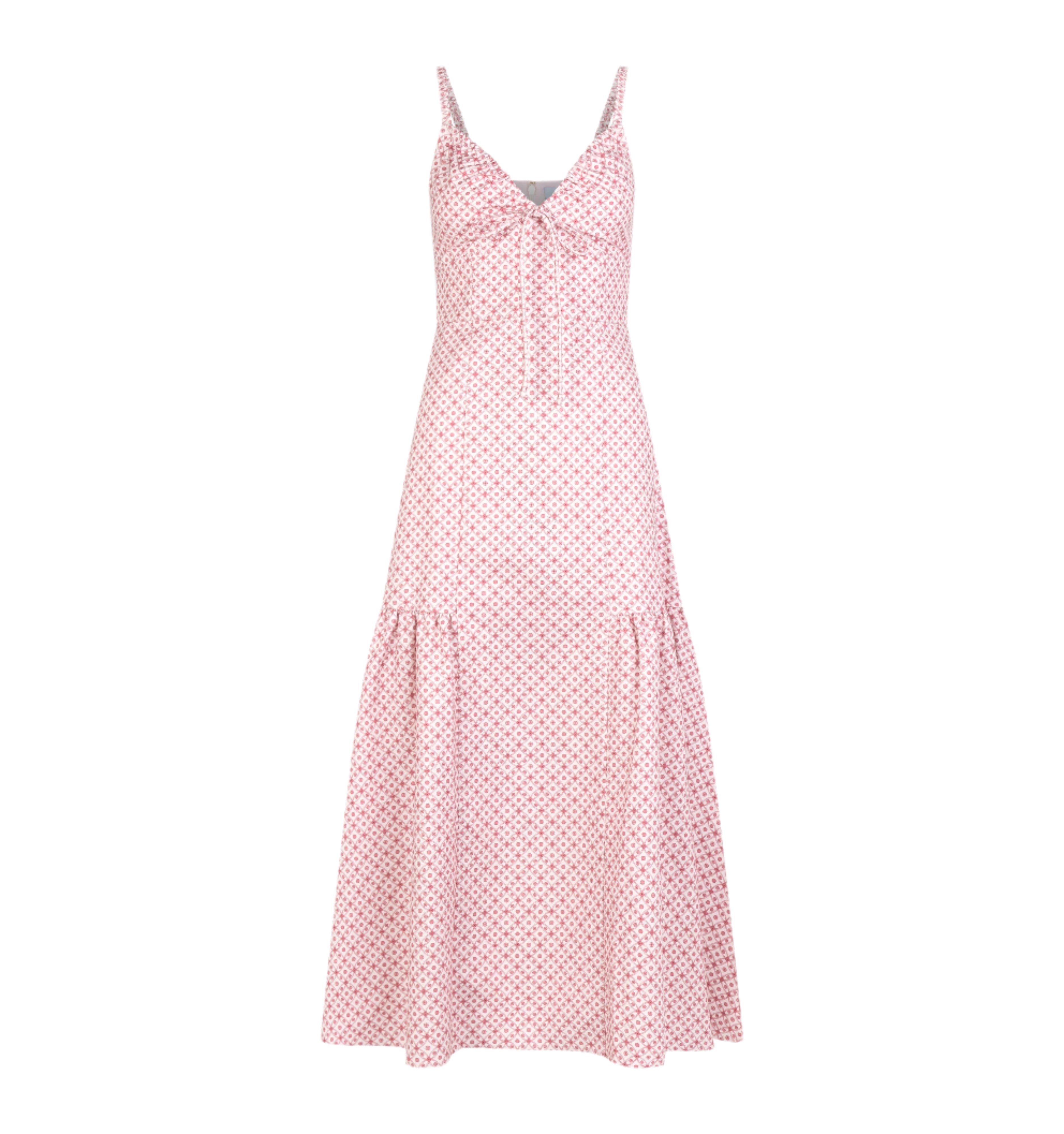 The Lillie Dress in Rose Circular Lattice