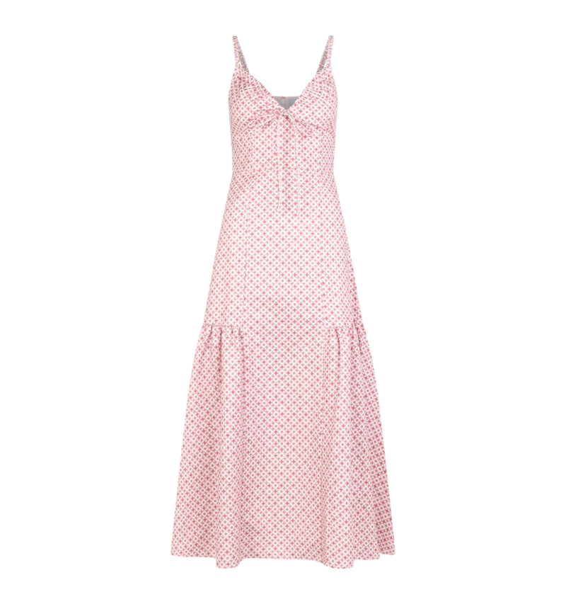 The Lillie Dress in Rose Circular Lattice