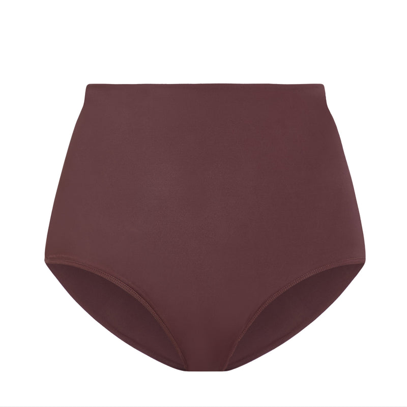 The Super High Waist Bikini Bottom in Mink