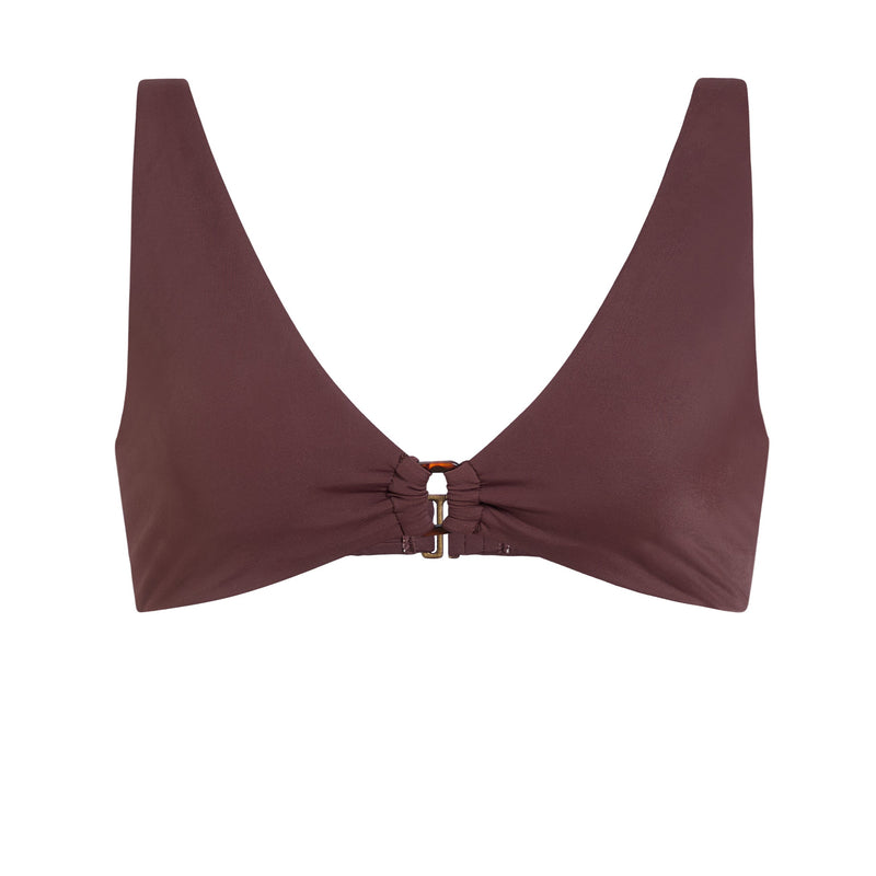 The Mila Bikini Top in Mink