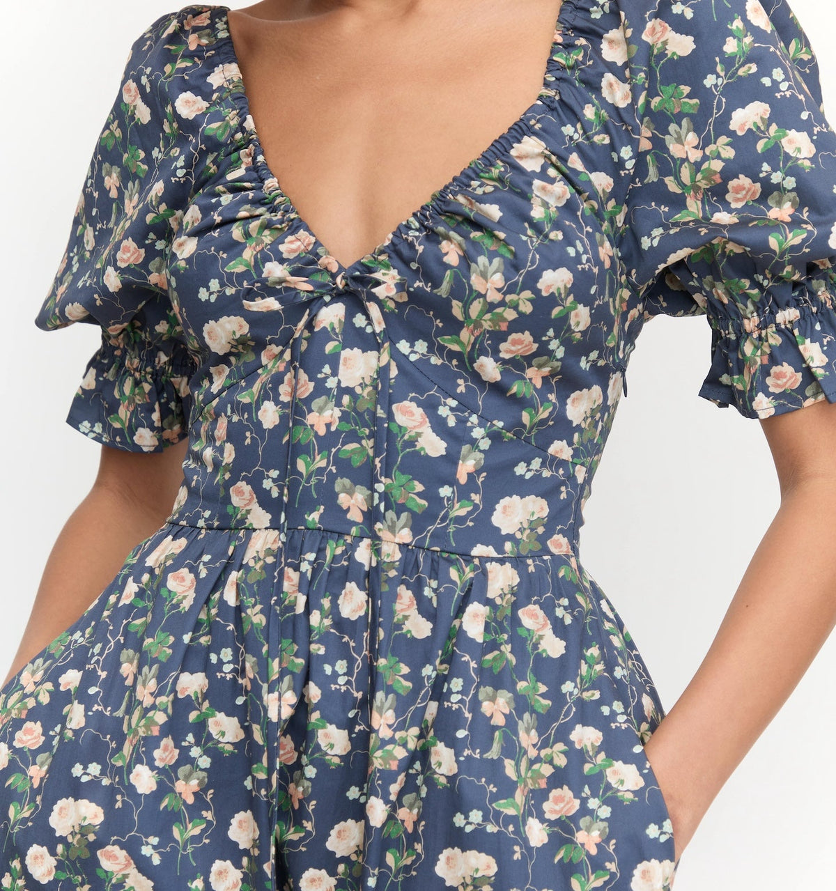 The Ophelia Dress in Navy Bluebonnet