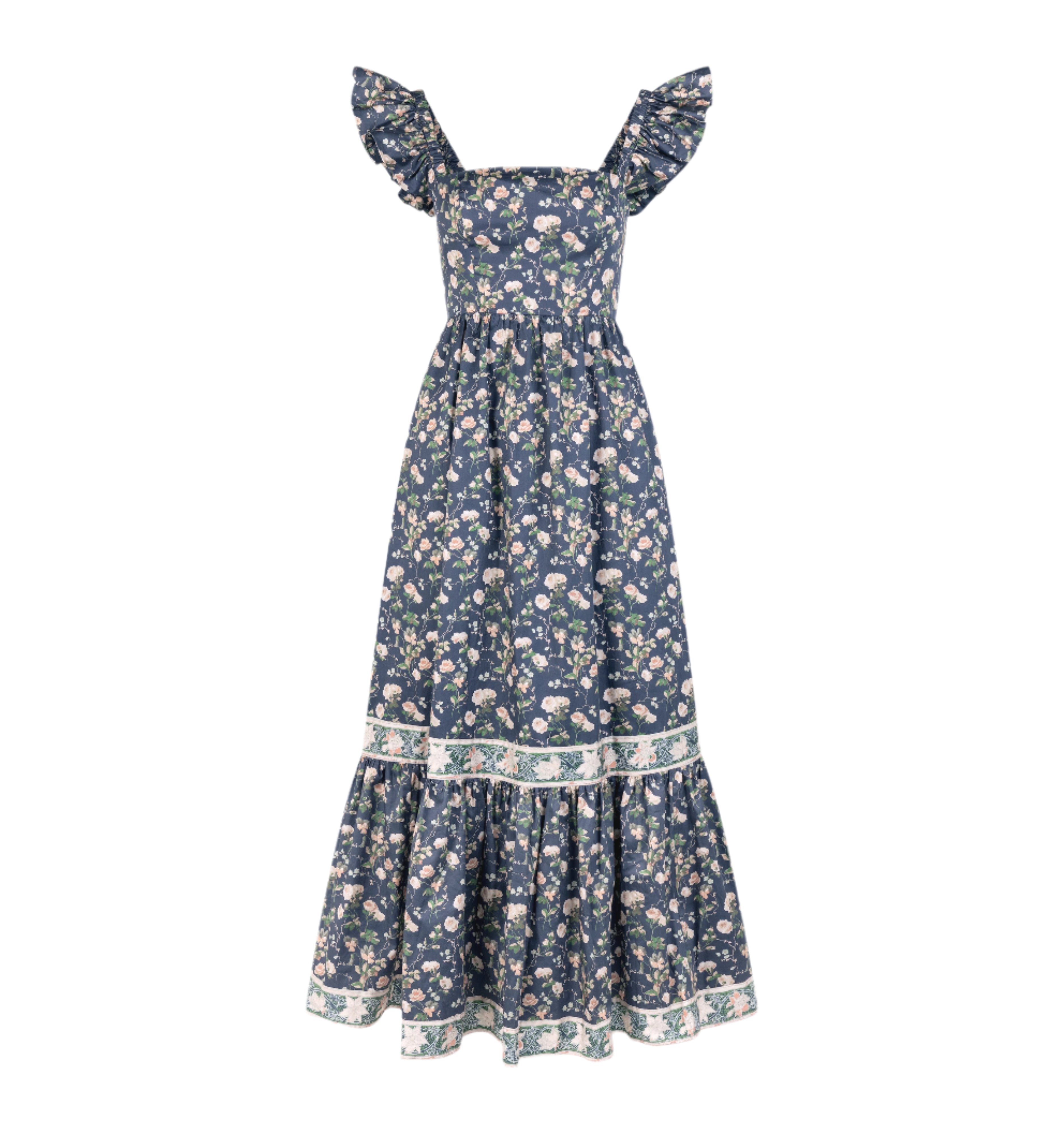 The Pippa Dress in Navy Bluebonnet