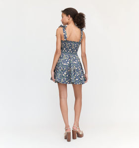 The Ribbon Charlotte Nap Dress in Navy Bluebonnet