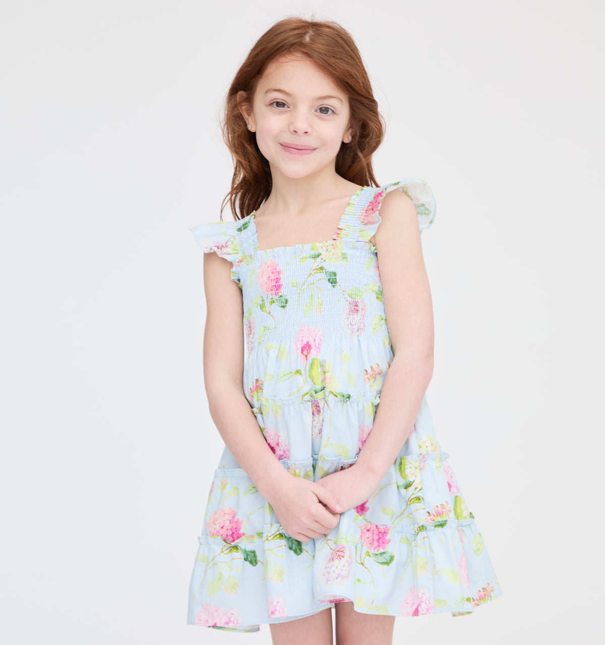 The Tiny Ellie Nap Dress in Hydrangea Chintz