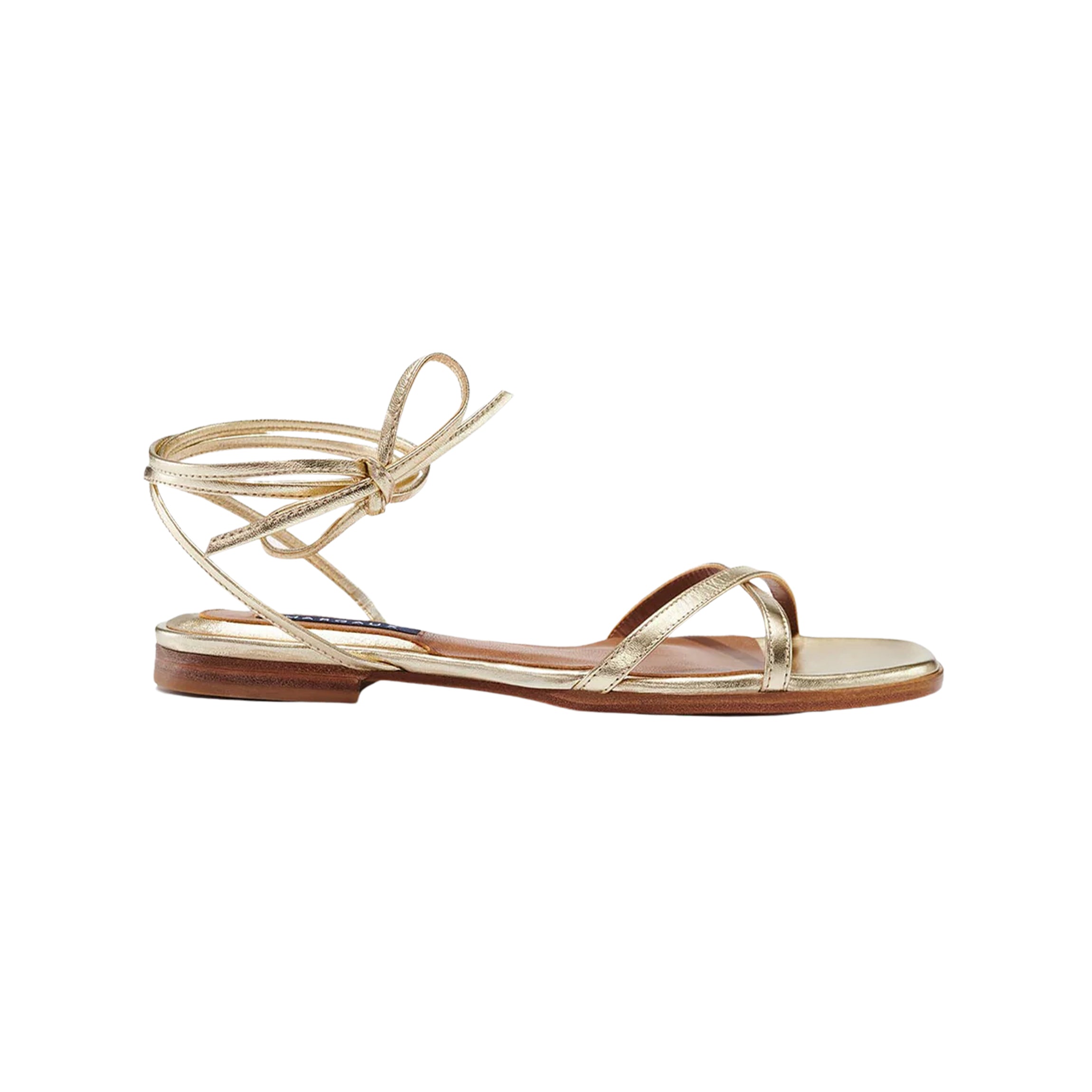 The Wrap Sandal in Champagne