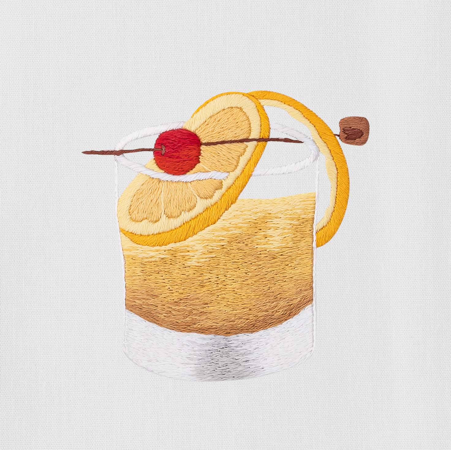 Old Fashioned Cocktail Hand Towel