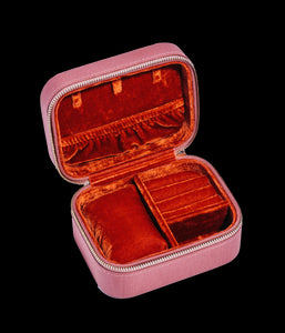 Jewelry Travel Case in Dusty Rose