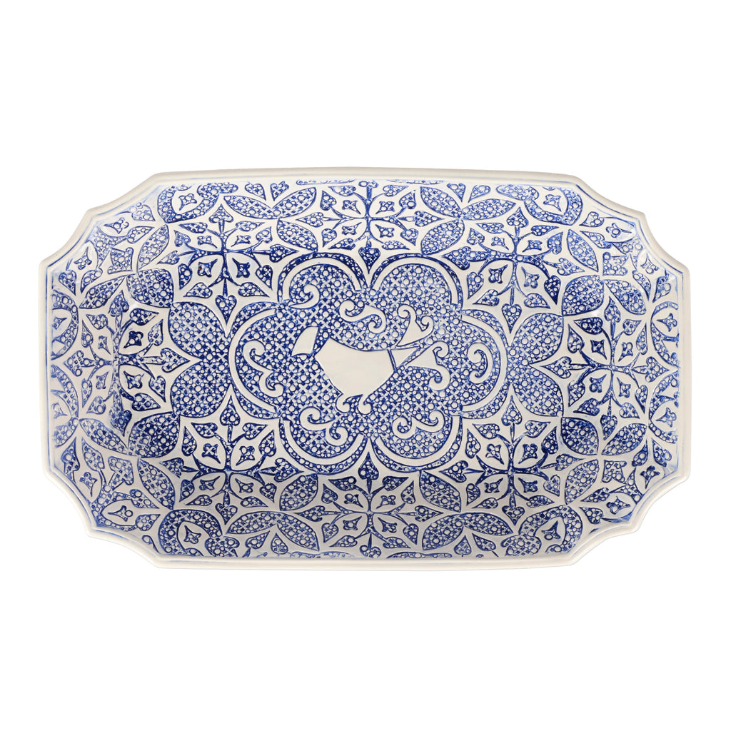 Uccello Blu Oval Bowl