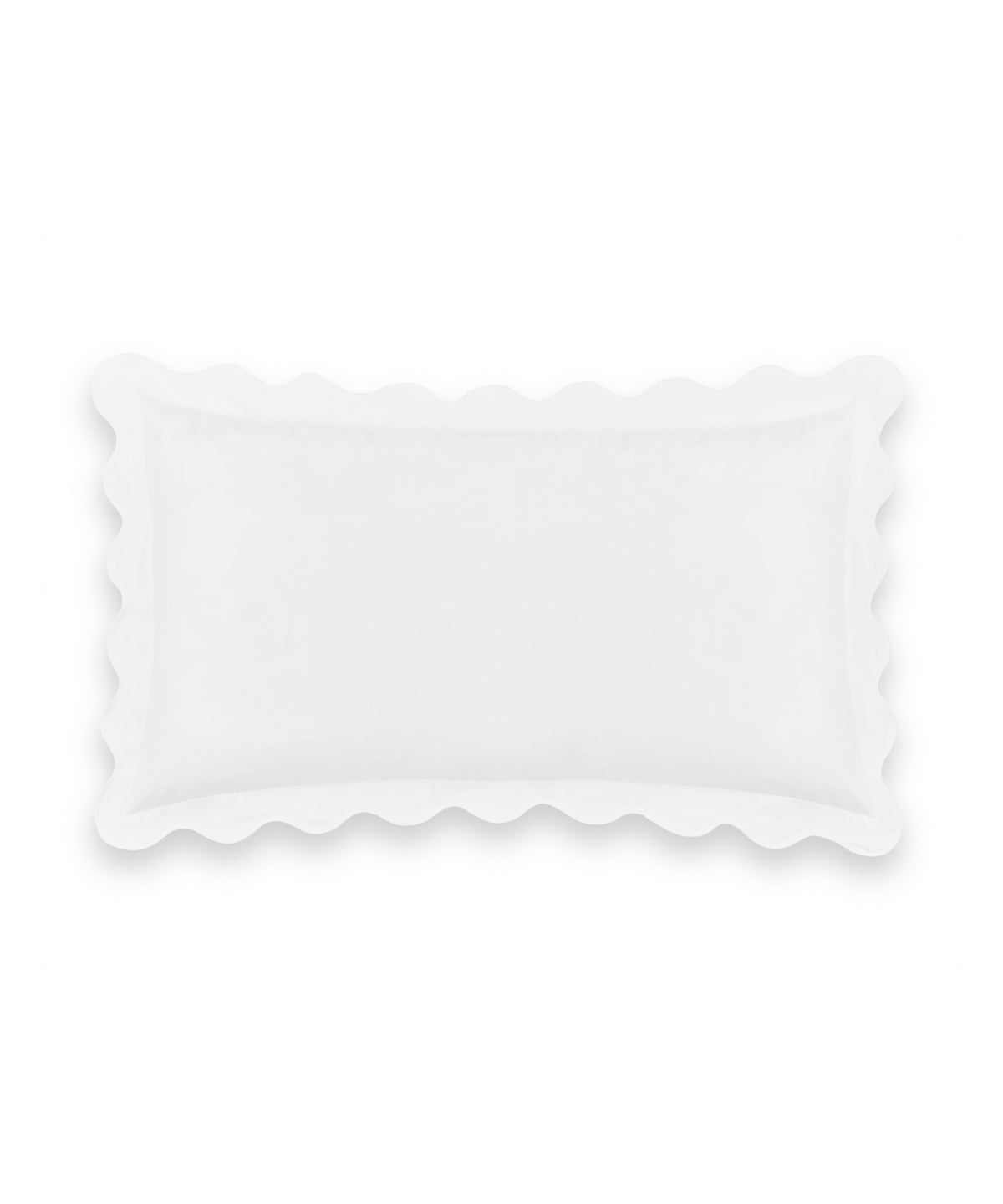 Rebecca Udall Alexandra Wavy Scalloped Bed Linen, White Pillow