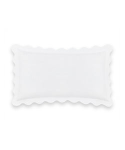 Rebecca Udall Alexandra Wavy Scalloped Bed Linen, White Pillow