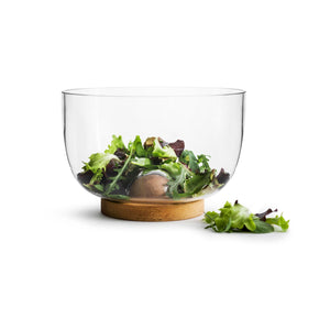 Nature Salad Bowl with Oak Trivet