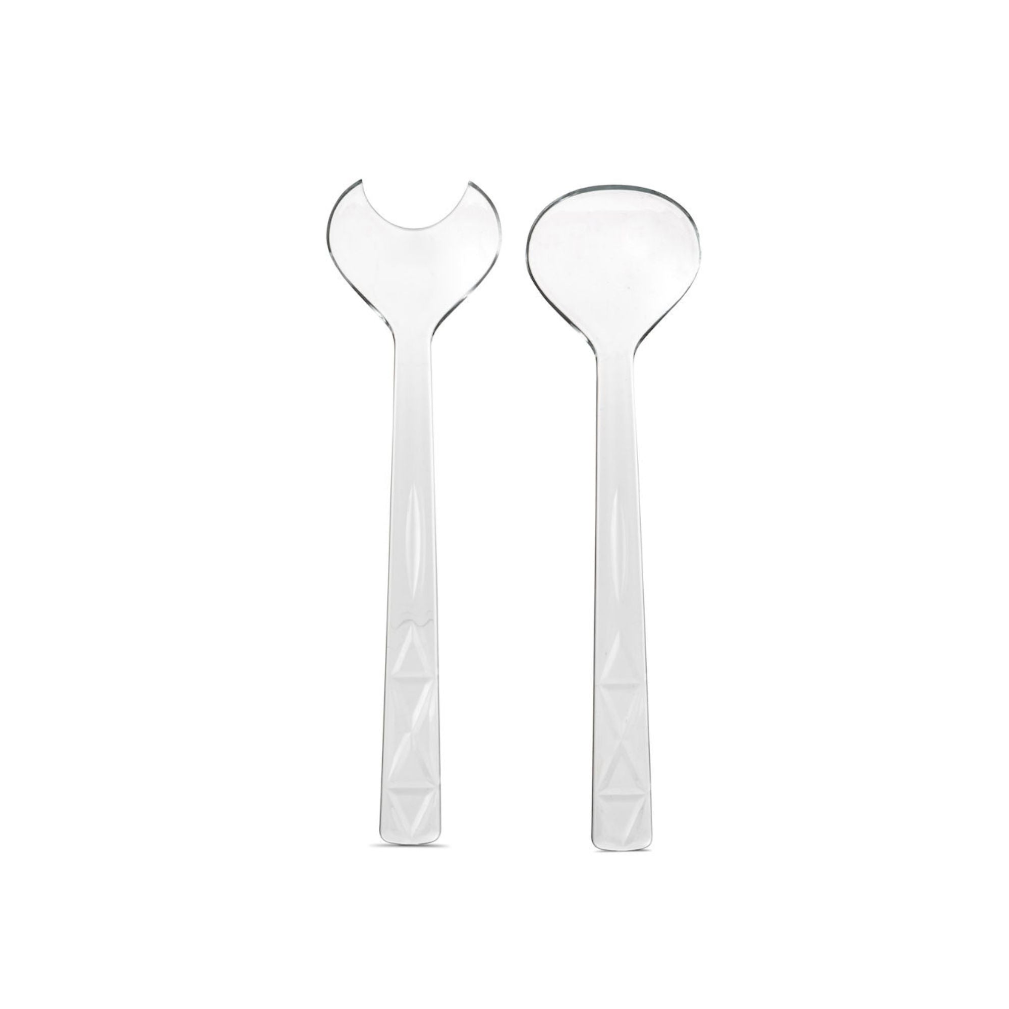 Picnic Outdoor-Party Dinnerware Collection, Acrylic Salad Server, Set of 2