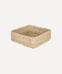 Rebecca Udall, Small-sized square storage basket made from natural abaca