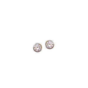 Blanc Bezel Studs