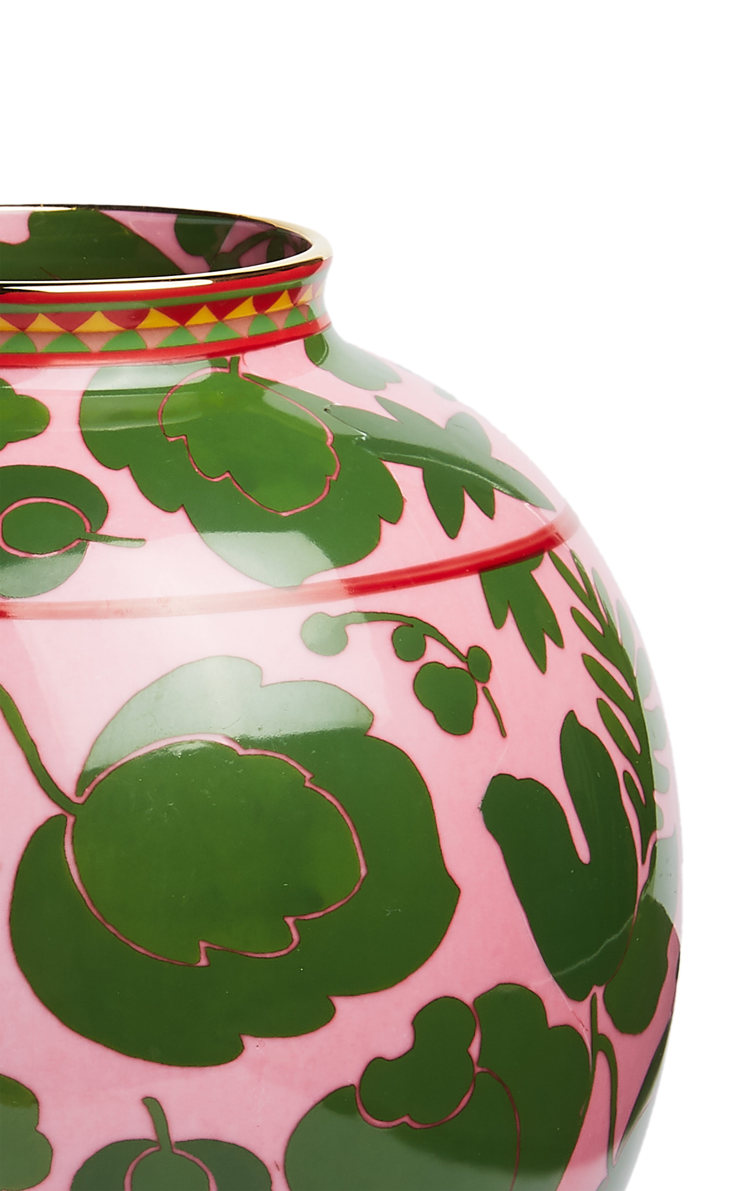 Bubble Vase in Wildbird Rosa/Verde Pink