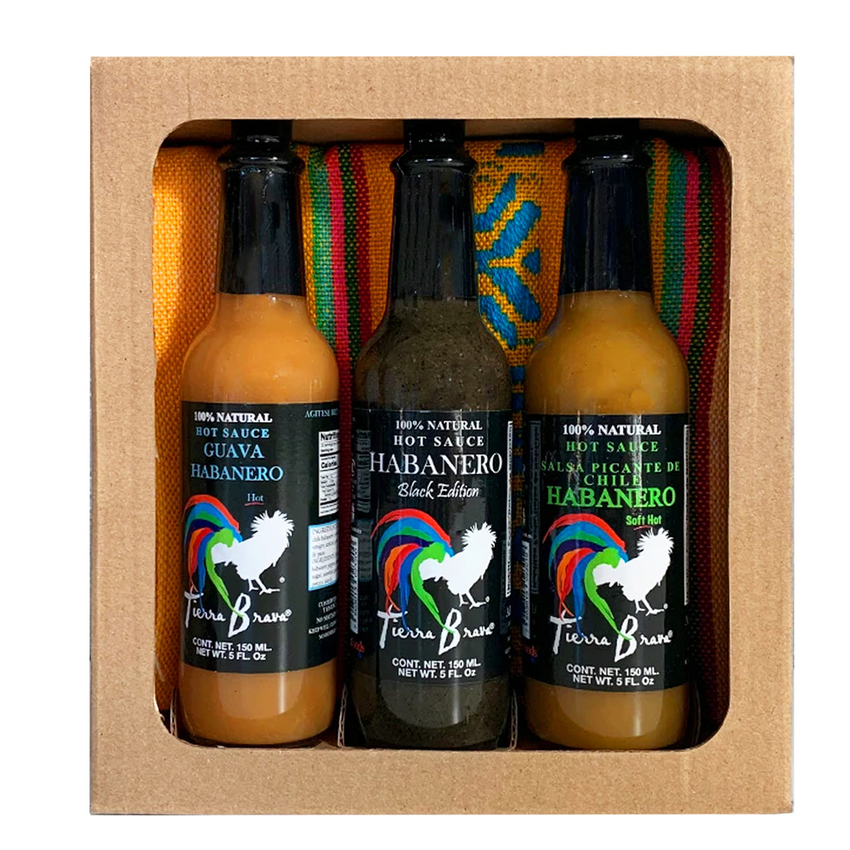 Habanero Hot Sauce Trio & Servilleta