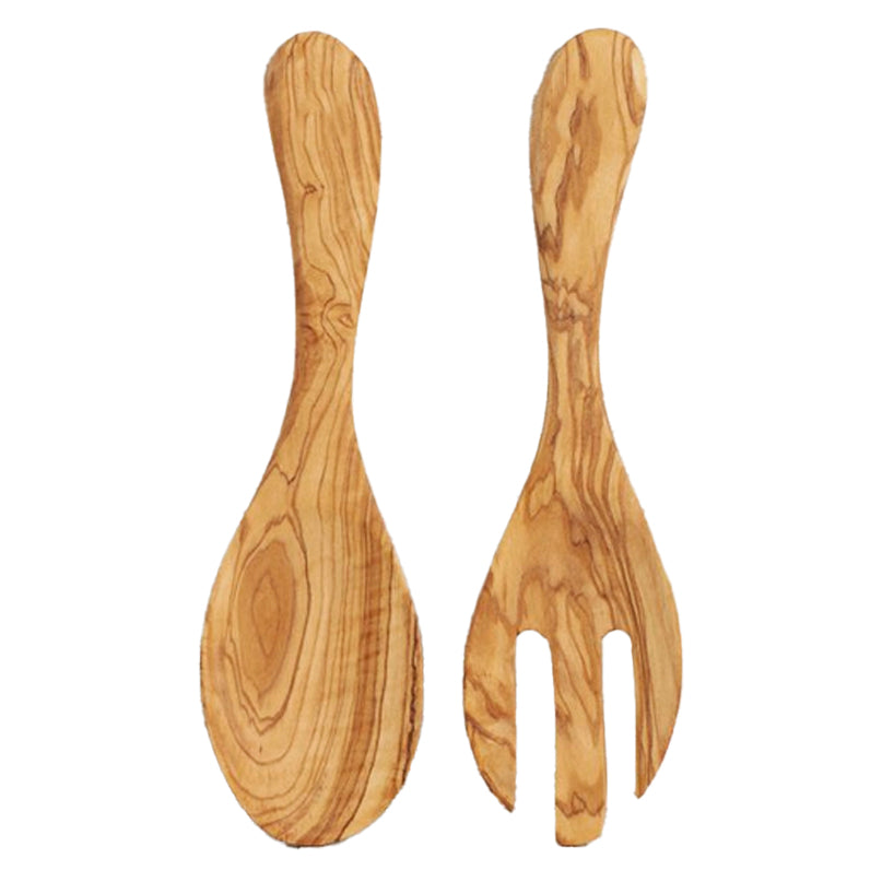 Italian Olivewood Salad Servers