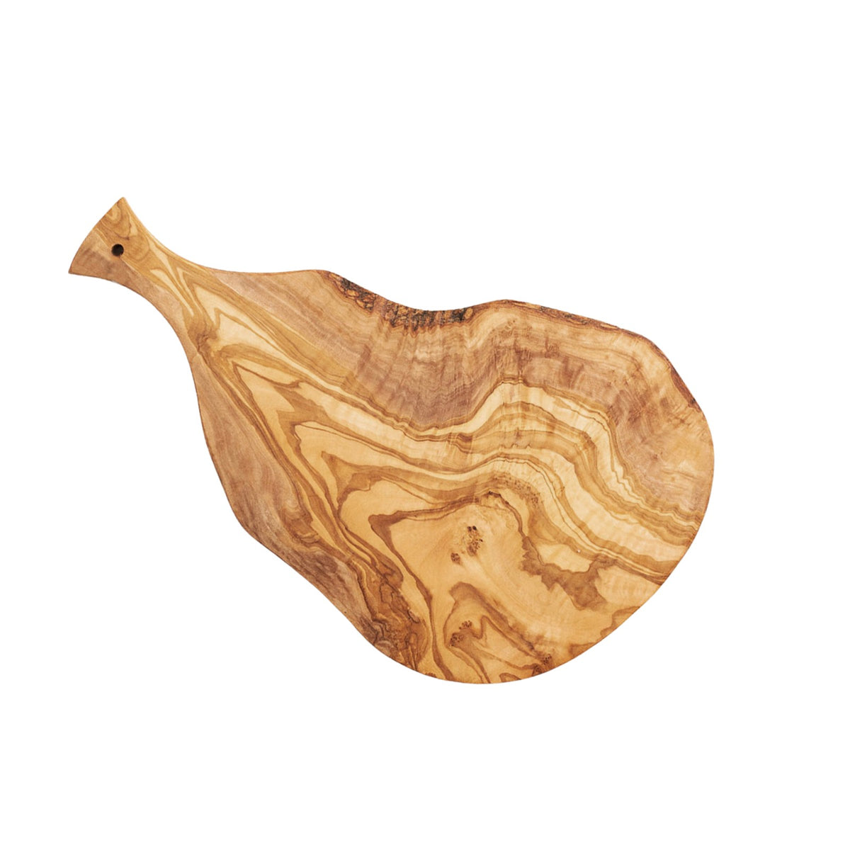 Italian Olivewood Charcuterie Board with Paddle Handle