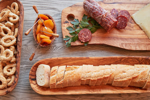 Italian Olivewood Charcuterie Board with Hole