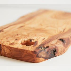 Italian Olivewood Charcuterie Board with Hole