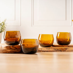 Moroccan Stemless Goblets, Set of 4