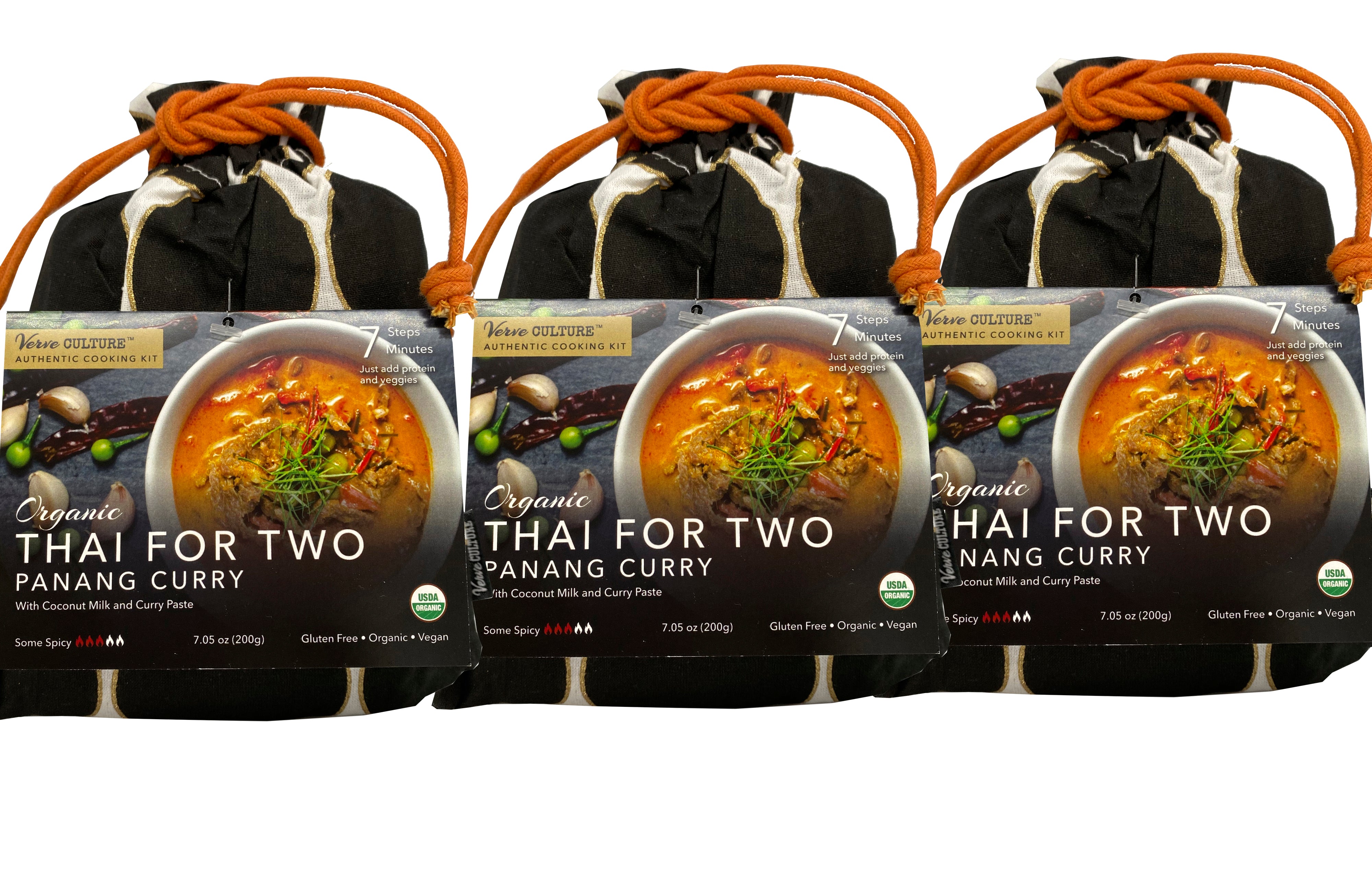 Thai for Two in Organic Panang Curry Kit, Set of 3