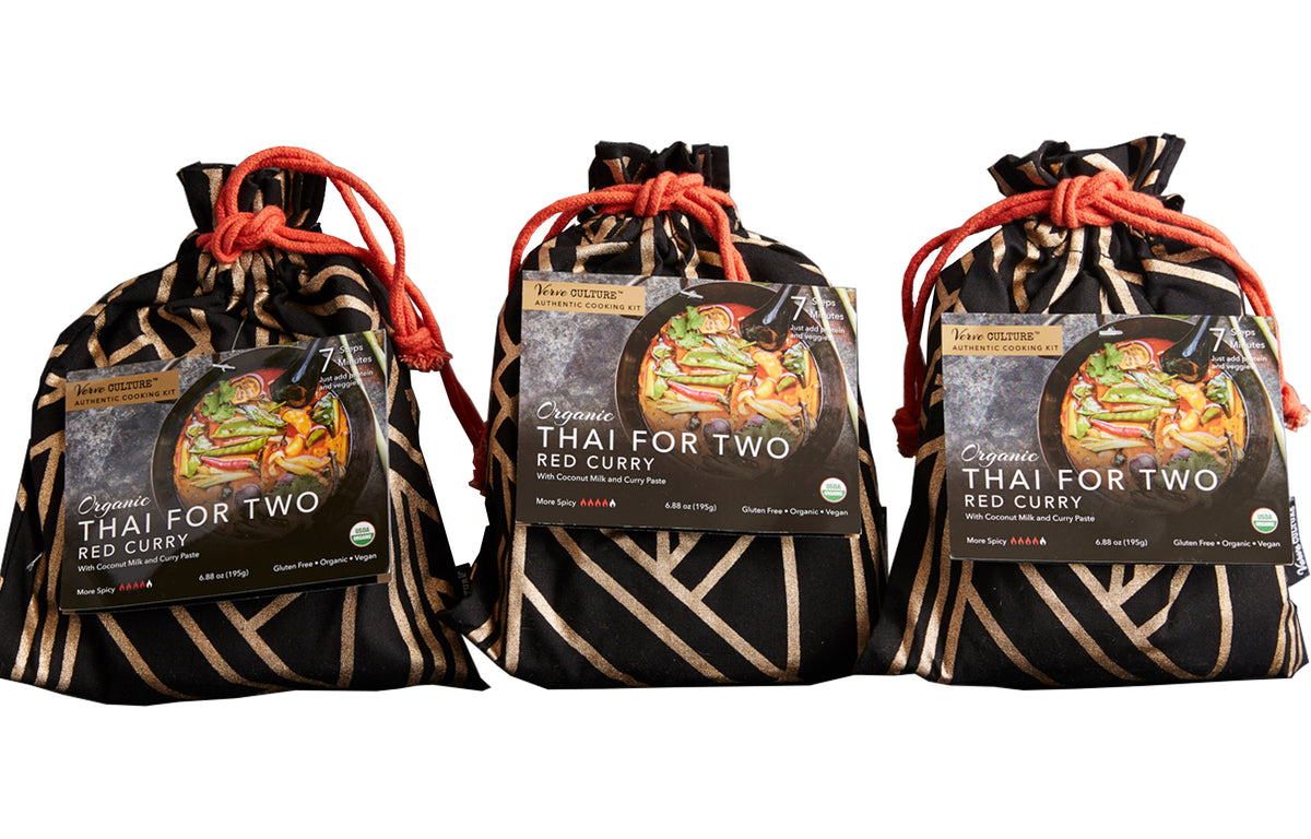 Thai for Two in Organic Red Curry Kit, Set of 3