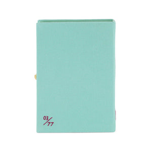 Capri Lemon Aquamarine Book Clutch