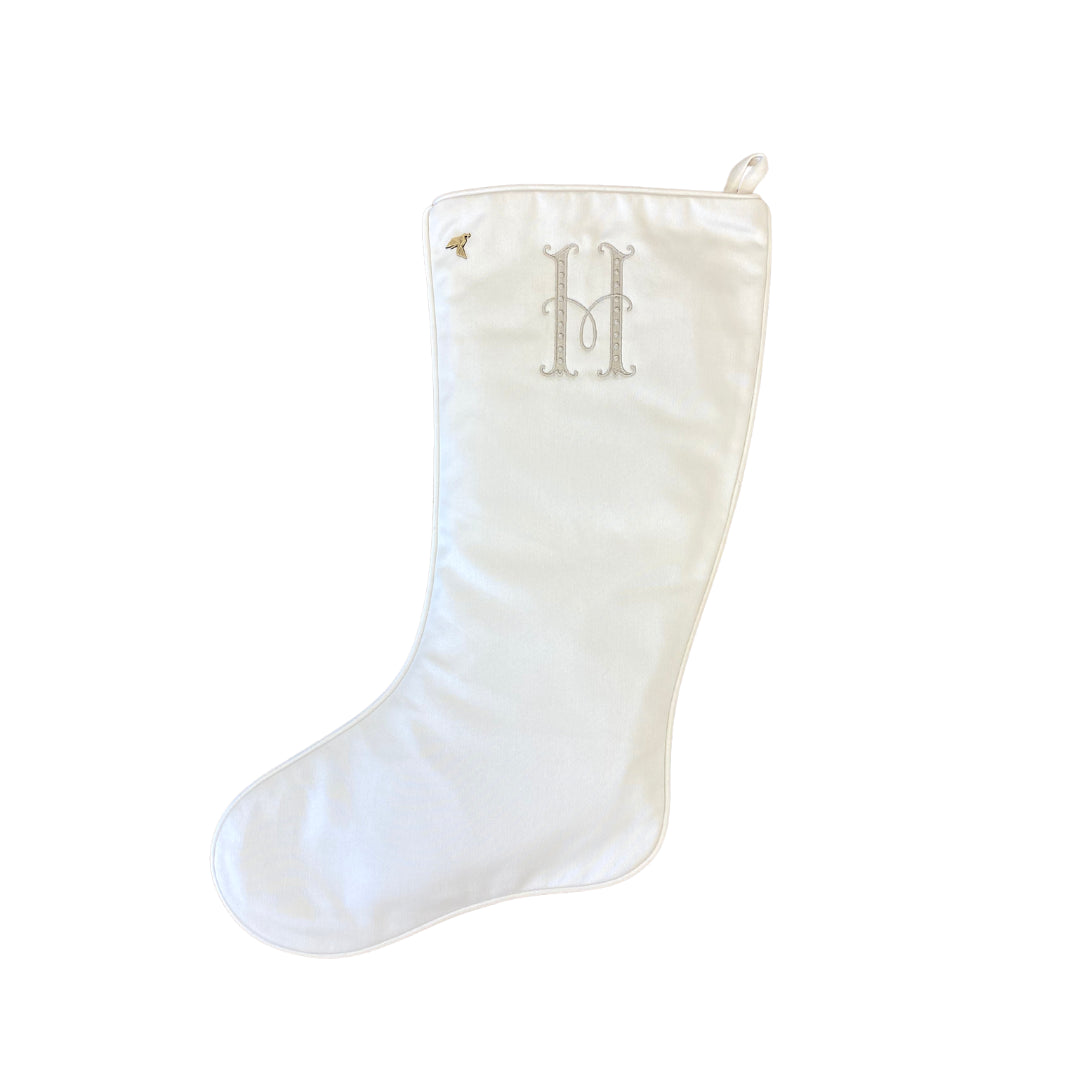 Ivory Christmas Stocking