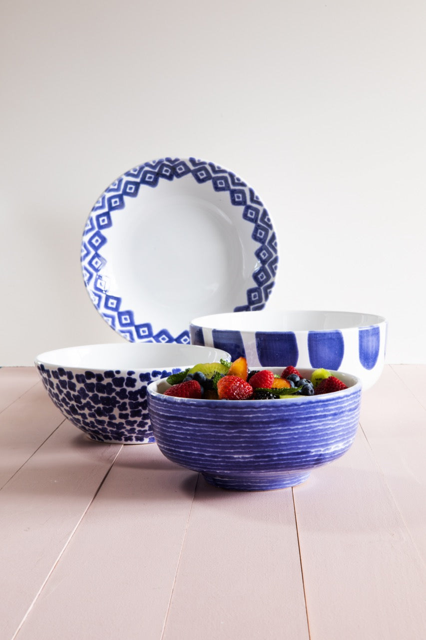 Santorini 4-Piece Serving Bowls Set