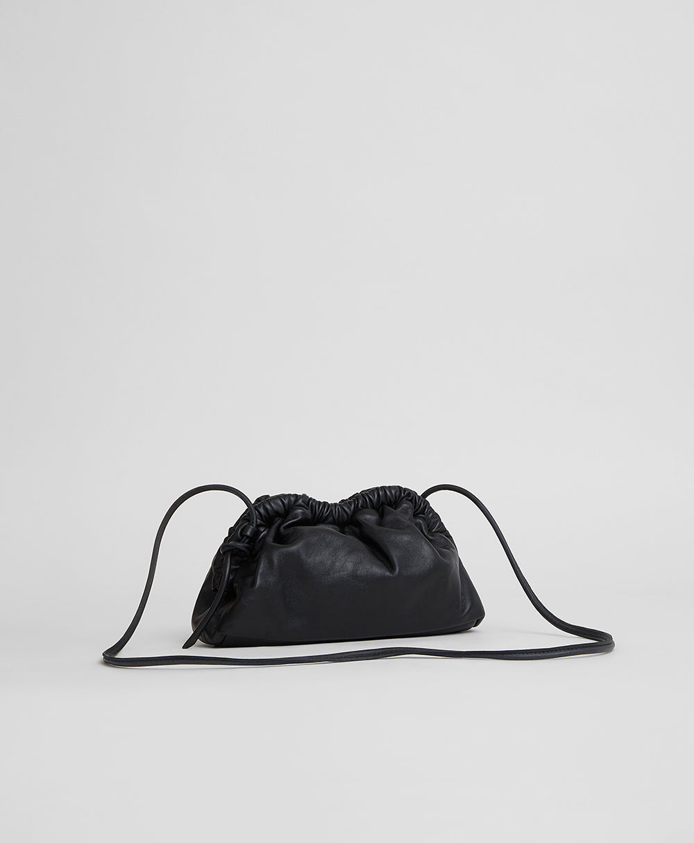Mini Cloud Clutch  -  Black/Flamma