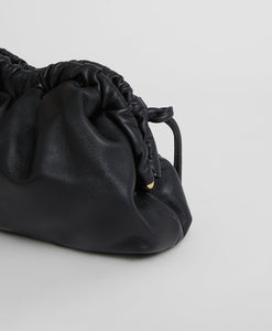 Mini Cloud Clutch  -  Black/Flamma