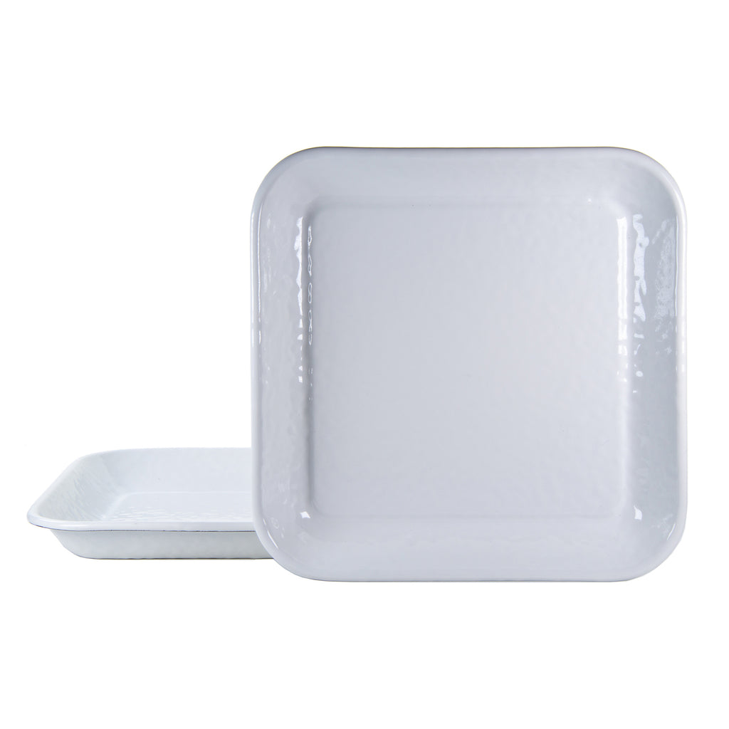 Square Trays in Solid White