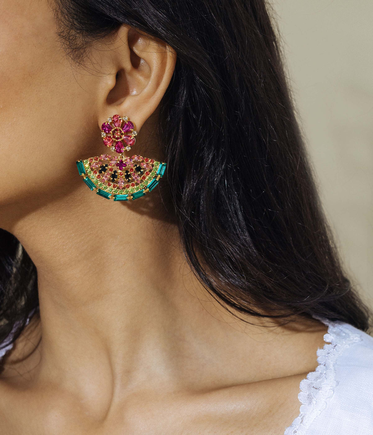 Watermelon Slice Earrings