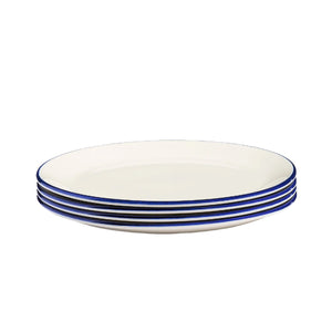 Dinner Plates in Navy Rim